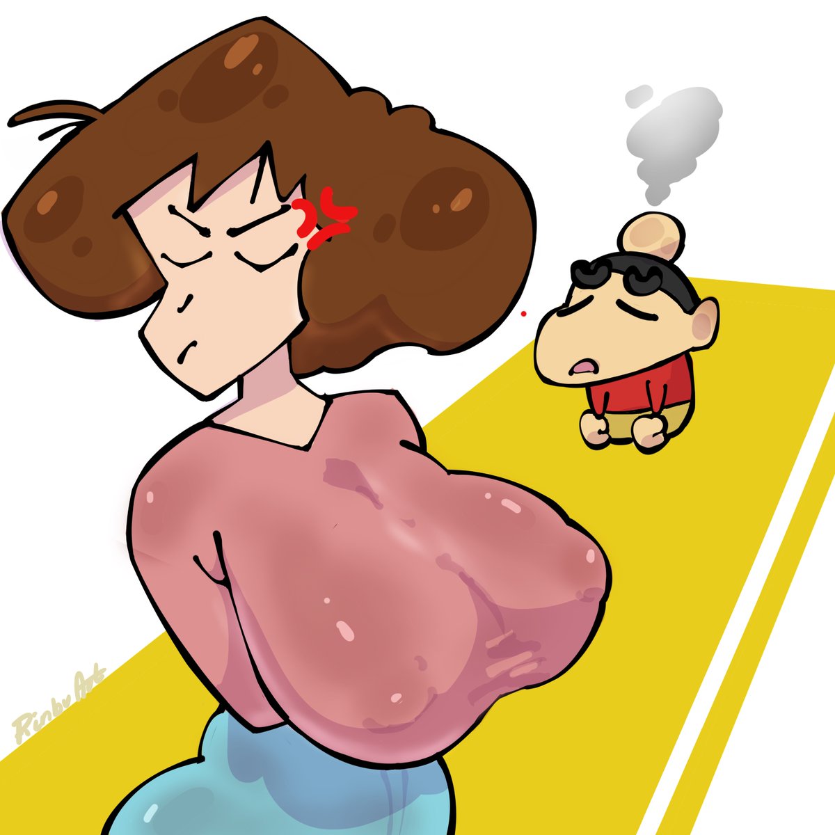 What does Shin-chan did now?...