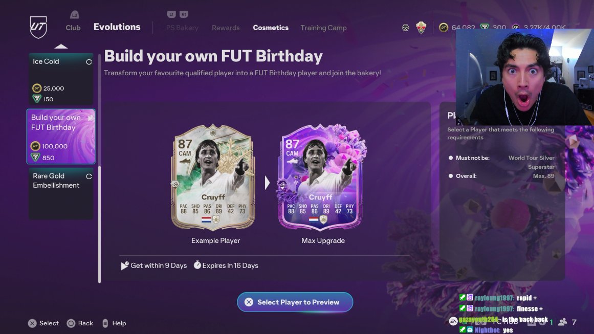 TEDDY127_'s tweet photo. Build Your Own FUT Birthday Evo!!!

This is crazy value for 100K you can build the PERFECT card. Who will you be putting into this evolution? https://t.co/XDktCy8iVQ