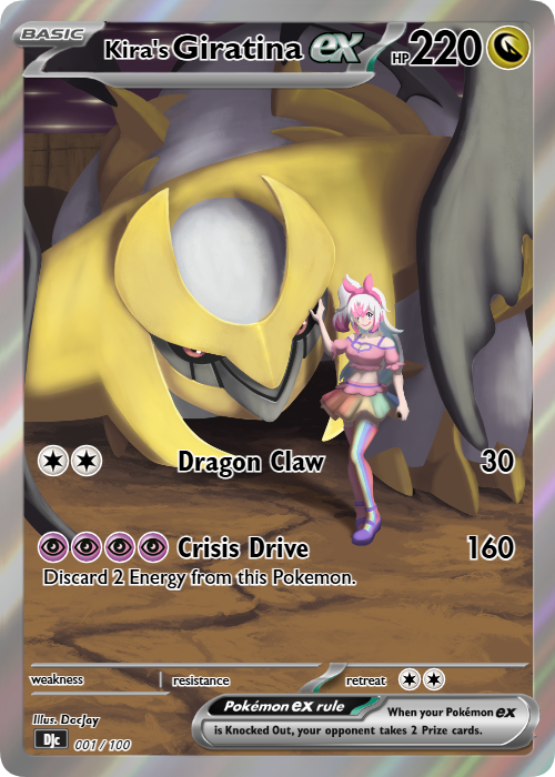 DocJayArts24's tweet photo. Here is a little early  birthday gift for @kira_lumina, one of her favorite pokemon is Giratina and thought i make a trainer card with her favorite pokemon. I hope you enjoy it happy early birthday https://t.co/8X3Q7hyZoK