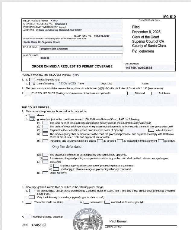 Cameras in Courtrooms! tweet media