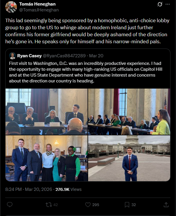 Polito_loco's tweet image. Every time I think I've seen the Irish left stoop to its lowest point but they find new and creative ways to surprise me with something even more repulsive. 

Describing Ryan Casey's partner, Aisling Murphy as "his former girlfriend" as if they had simply suffered a break up, and