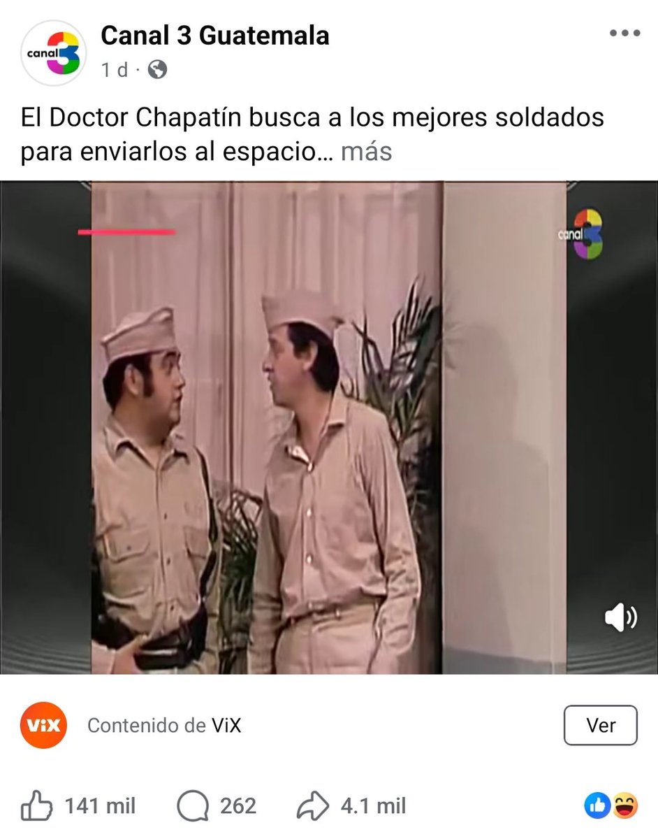 Mientras tanto Canal 3 de Guatemala, ojo las interacciones.