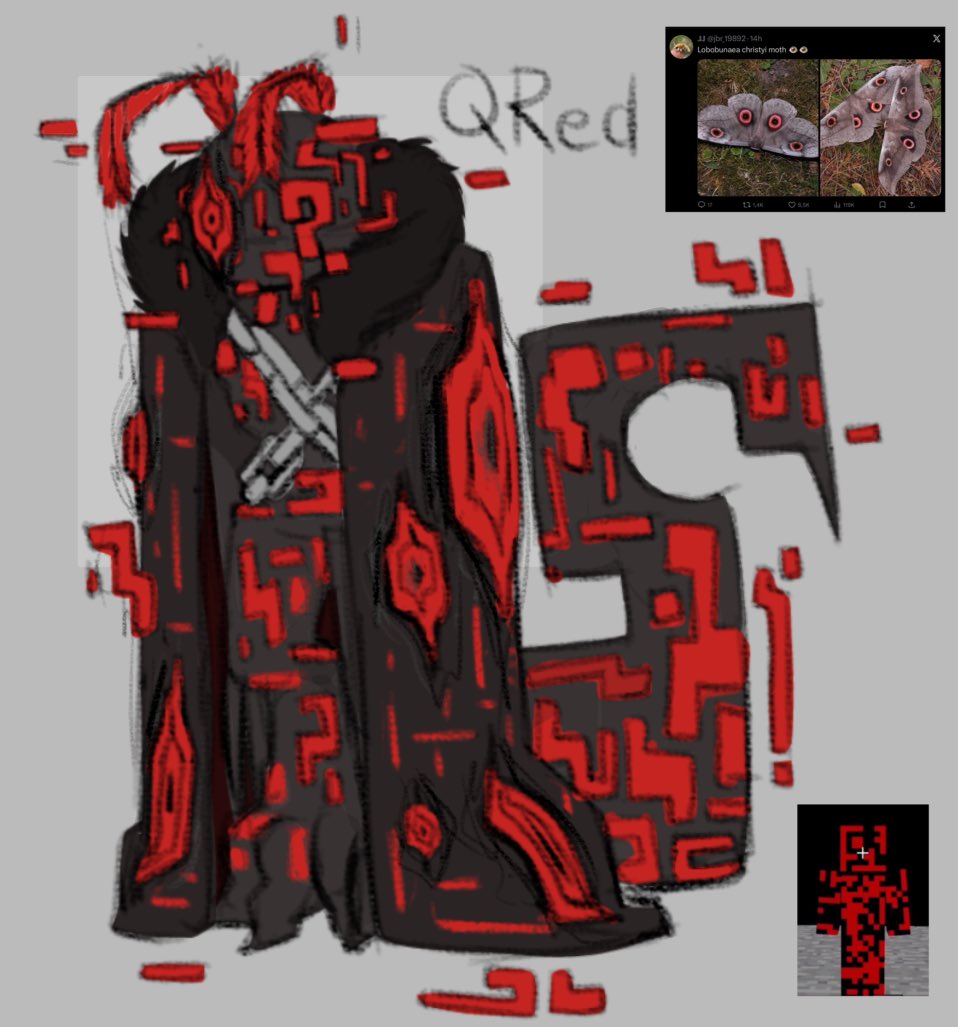 l0v3r1v3r's tweet photo. (sort of) moth #QRed anyone??? #AReGect https://t.co/GeZLrU52Vr