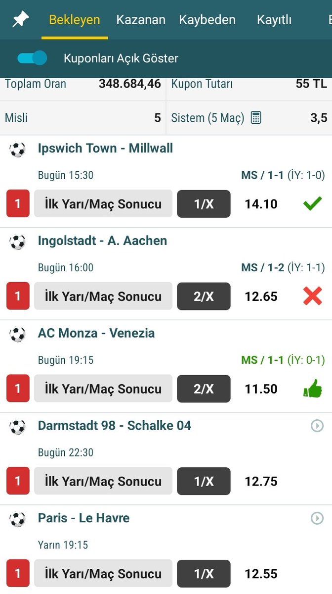 sifircihoca5's tweet photo. #iddaatahminleri #iddaa #maçkolik #nesine #misli #tuttur #birebin #oley #iddaakuponu
#london #williamhill 
#ladbrokes
@iddaa,, 
🔥🔥🤗🙋‍♂️✌🧿🧿 https://t.co/WZrKcCwOs0