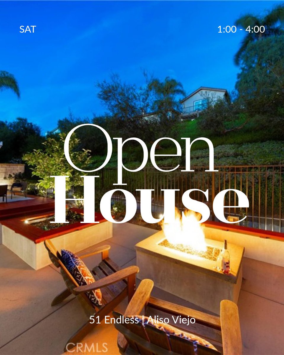 Open House today 51 Endless Vista, Aliso Viejo
1:00-4:00 offered at $2,399,900 #openhouse #alisoviejo #bradtrager #gatedcommunity #octealestate