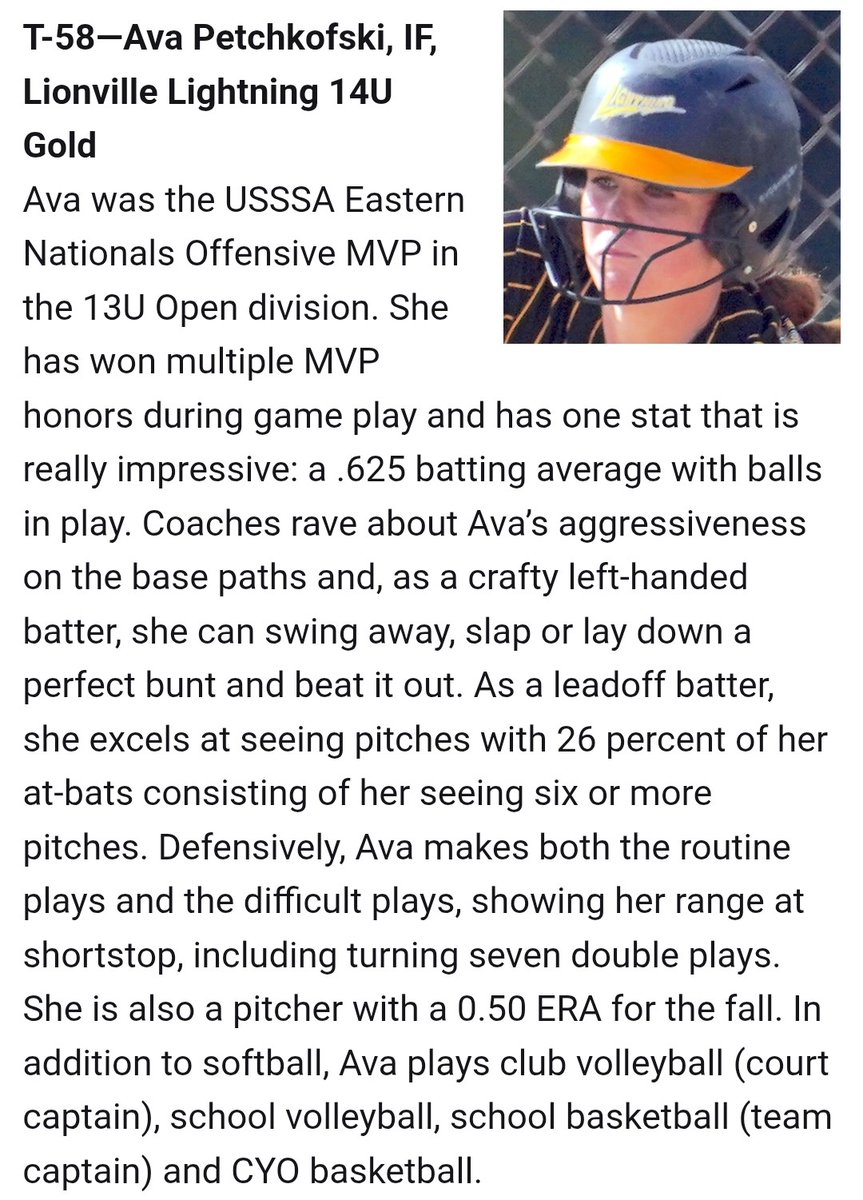 Lionville Lightning 14u Gold tweet media