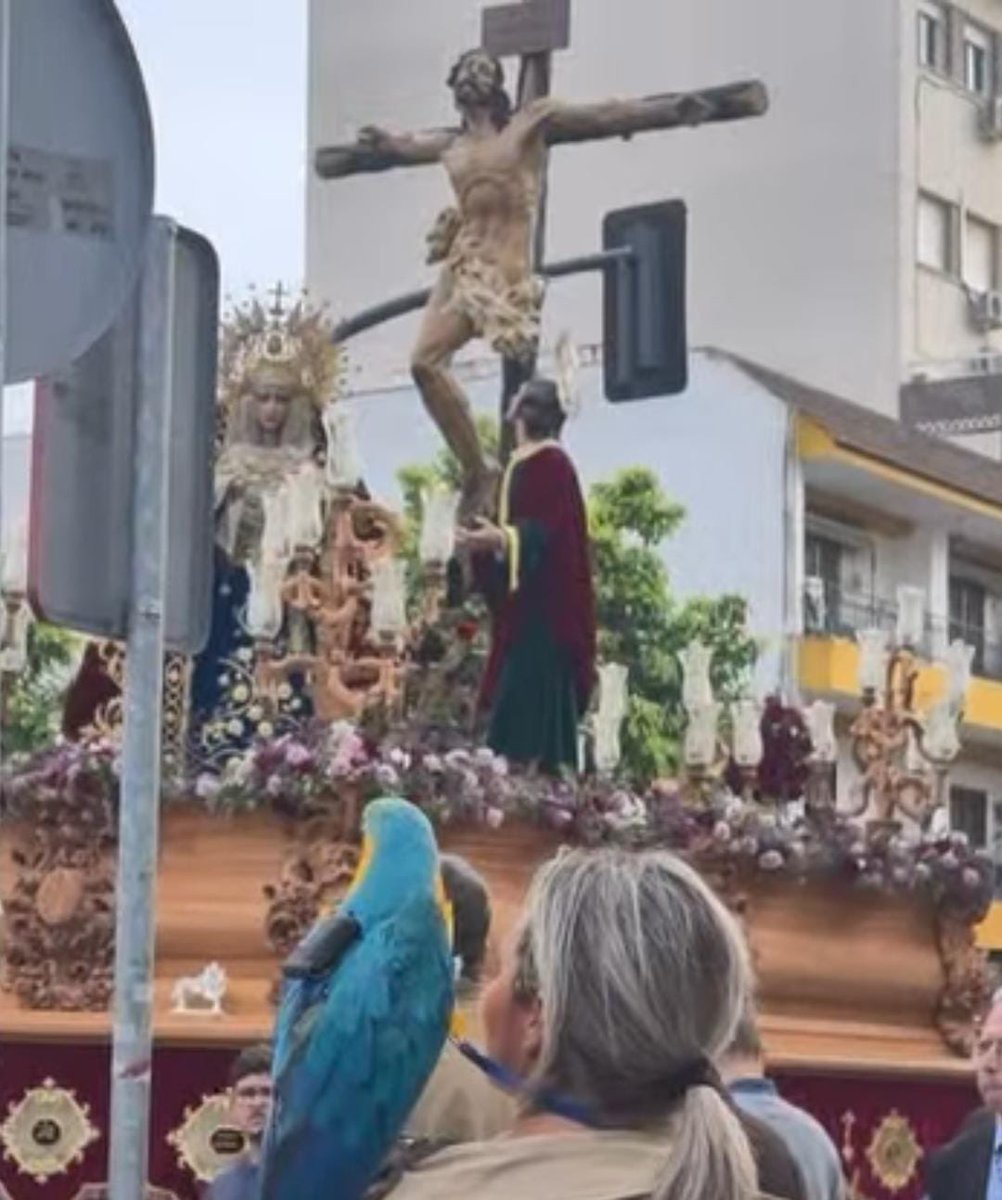 Grande mi Sevilla que sabe cómo comportarse en sus días grandes, está el personal incluso caracterizado para mimetizarse con el ambiente.