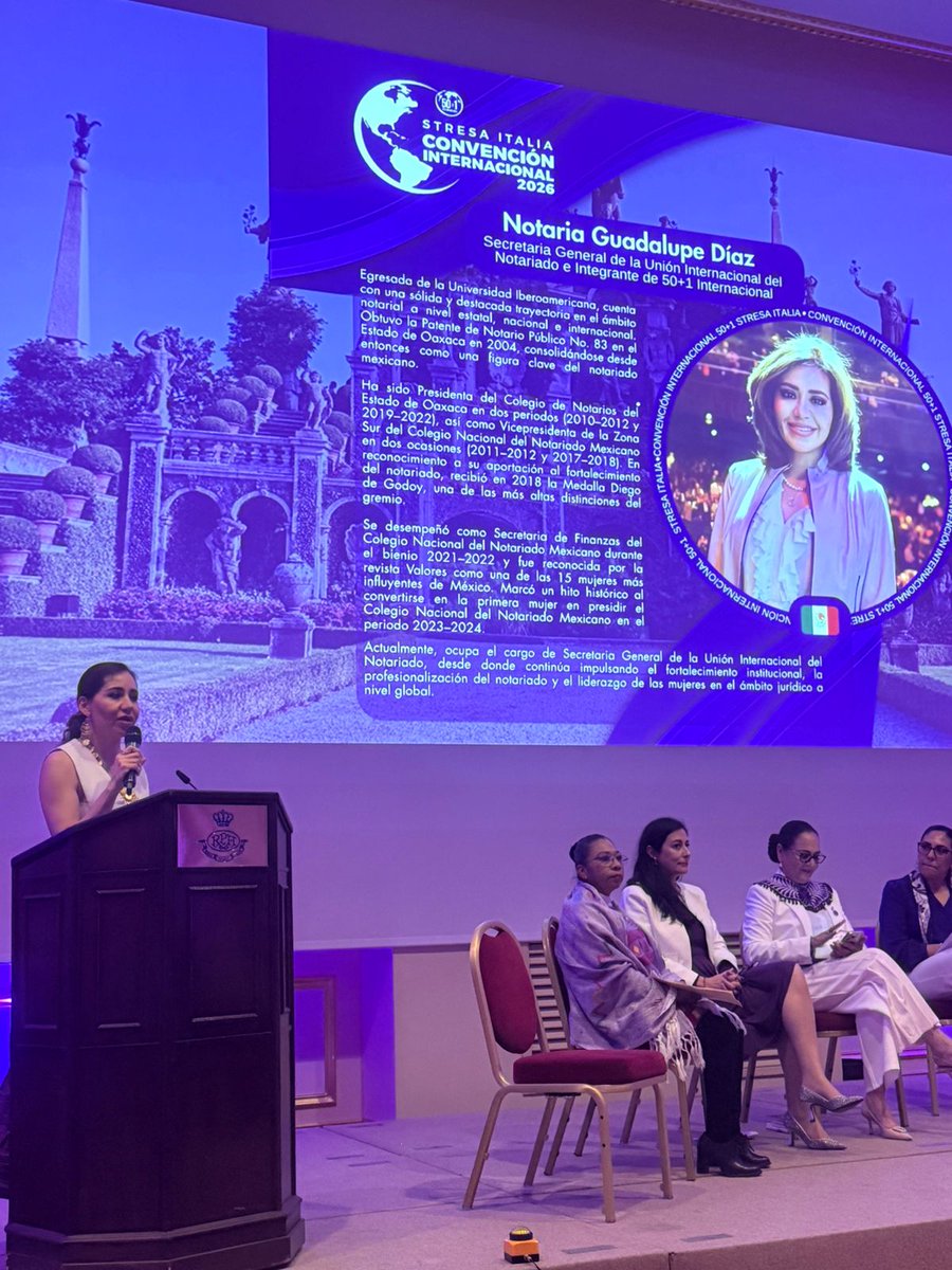 gdcoax's tweet photo. Un honor ser speaker en nuestro 4o Congreso Internacional @50mas1intl en Stresa, Italia hablando sobre los derechos patrimoniales de las mujeres. https://t.co/uFqrCiZwVf