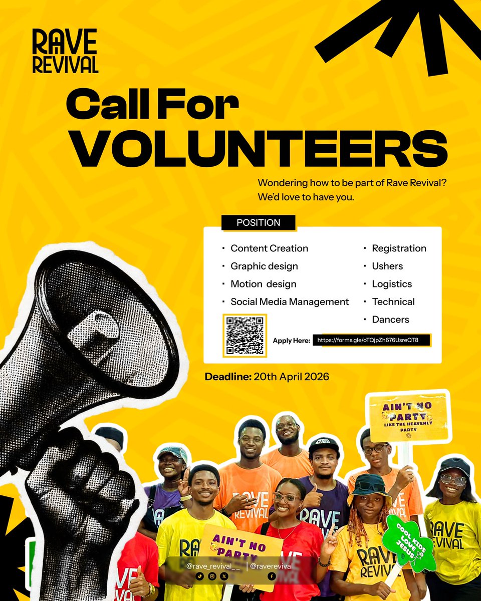 Passion. Purpose. Community. ✨
If you’ve been looking for where to plug in, this is it.
Apply to volunteer today!

Link is up on the bio.

forms.gle/iV4wqJmRbENeL8…