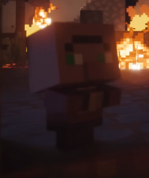 Los aldeanos bebés de Vanilla no tienen mandíbula, pero los de Dungeons 2 ni siquiera tienen boca, yo ya no puedo más con este maltrato 😭😭😭