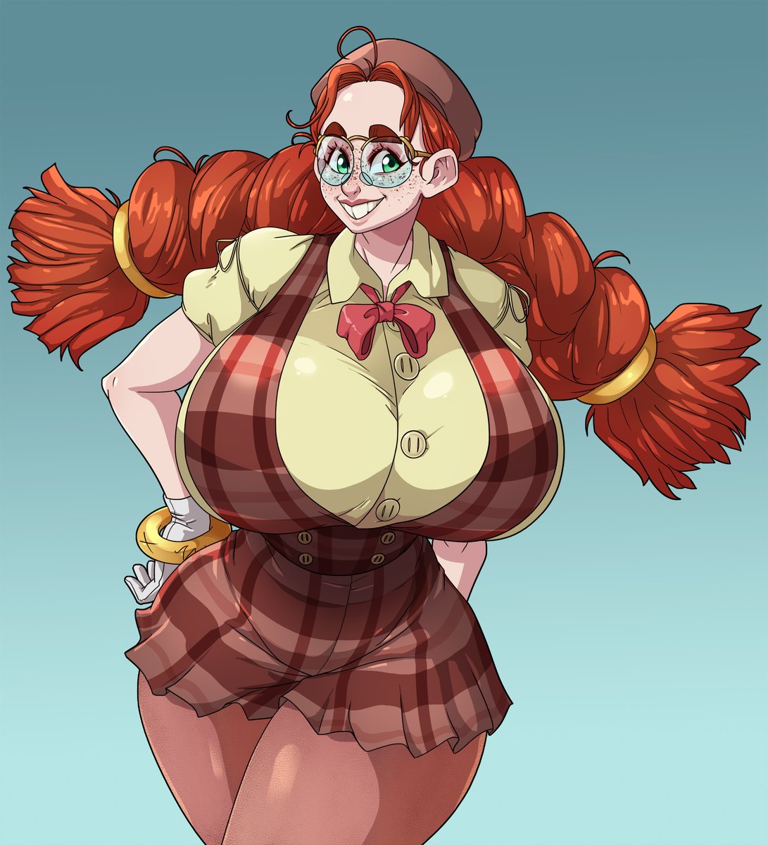 I drew <a href="/lukex8a/">lukex8 Arts(Comms:Close)</a>'s perfect nerd, Francesca, again