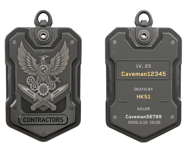 OmarMata's tweet photo. @ContractorsBR Looking great, date looks very lonely and small, I would group it below killer name, but that is nit-picking. 
Looking forward for next wipe! https://t.co/LMVB6Soknb