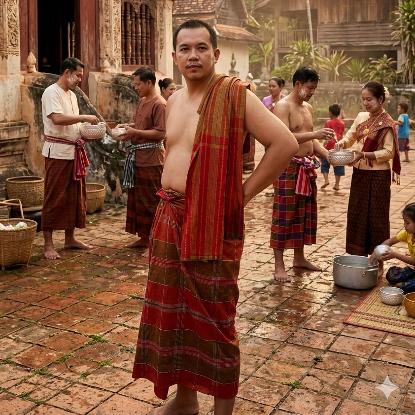 มักนุ่งโสร่งผ้าขาวม้า สวย tweet media