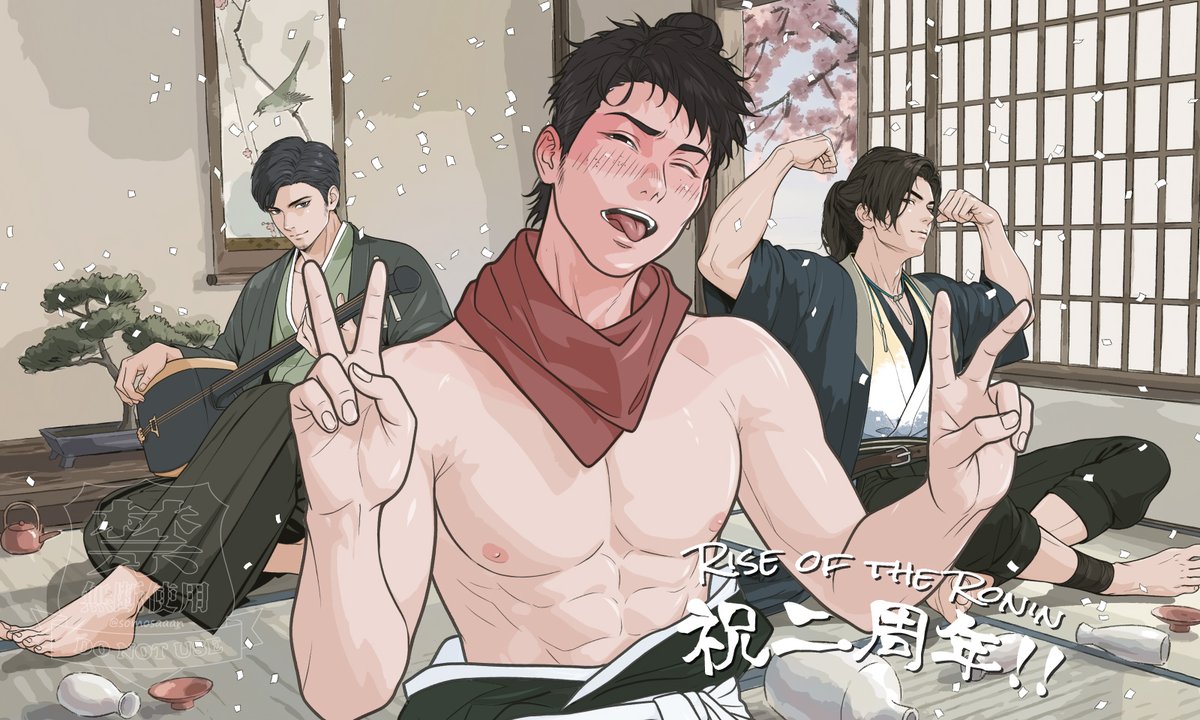 ktrさんがへべれけダブルピースで二周年をお祝いよー