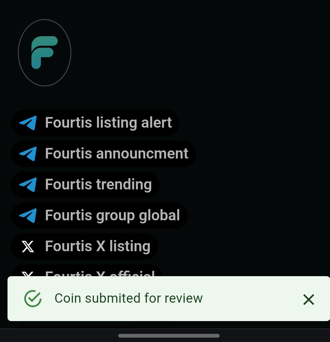 We're listing on Fourtis guys