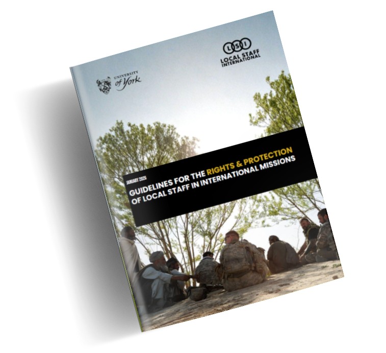 📘 Nové mezinárodní Guidelines: Jak chránit ty, kteří pomáhají našim misím ⚔  Čtyři a půl roku od evakuace Afghánistánu přichází dokument, který má zabránit opakování chaosu: The Guidelines for the Rights and Protection of Local Staff in International Missions.
Ke stažení 👉