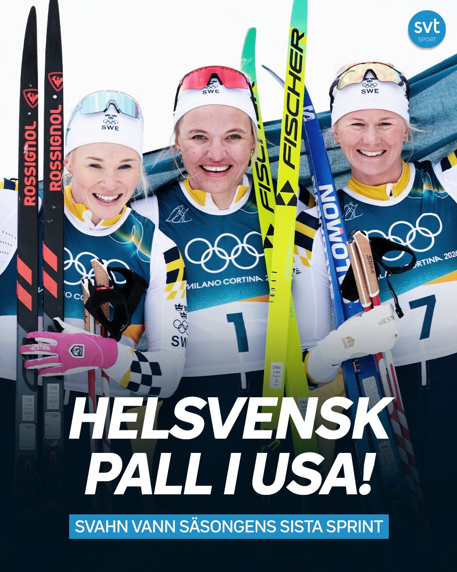 Trippelt svenskt i topp 🤩🇸🇪
Se mer här: svt.se/sport/langdski…