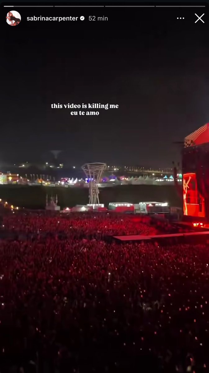 MEU DEUS EU APARECI NOS STORIES DA SABRINA 😭