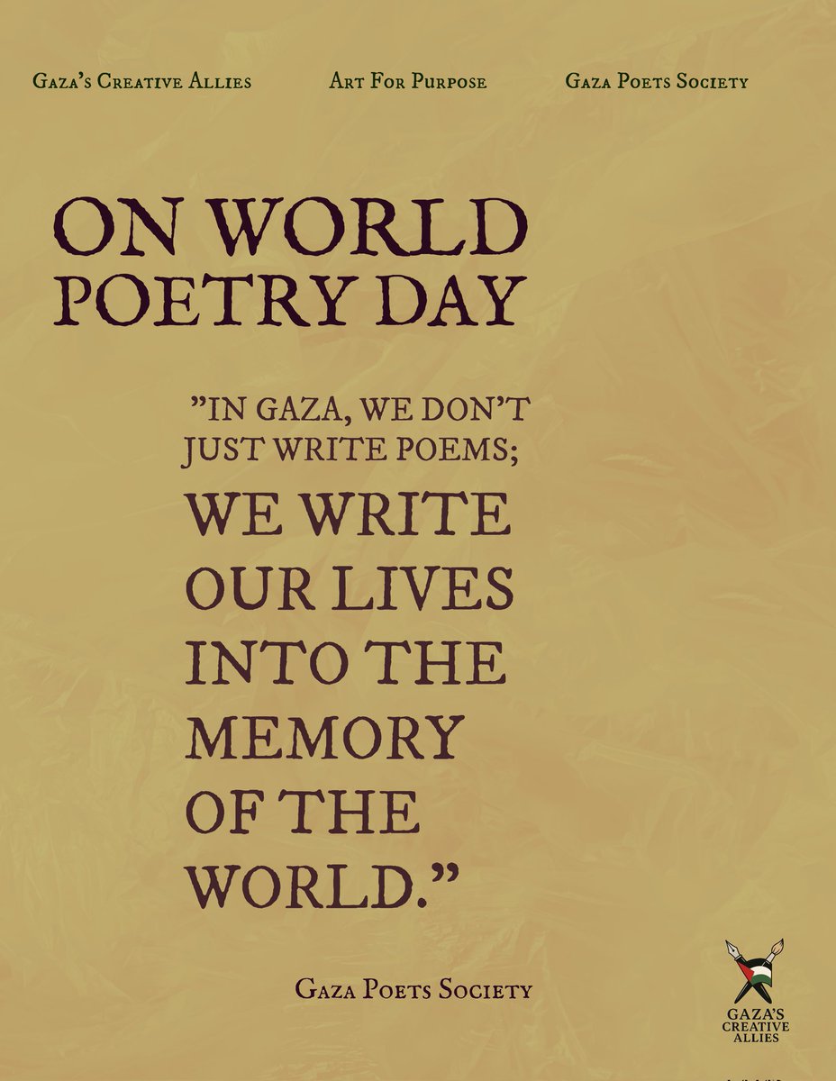 Gaza Poets Society tweet media