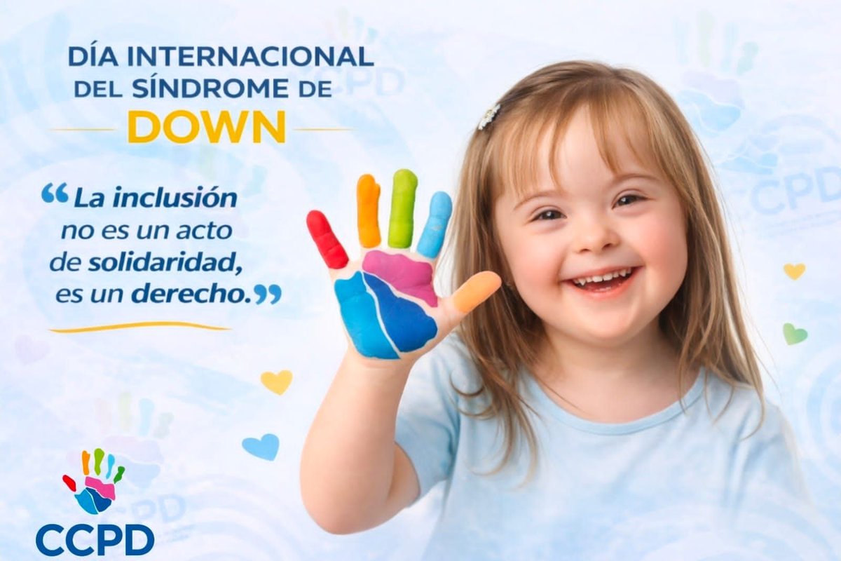ccpdportov's tweet photo. 21 de marzo
Día Internacional del Síndrome de Down
En cada sonrisa hay una historia que merece ser respetada.
Desde el CCPD trabajamos por una sociedad donde la inclusión no sea promesa, sino realidad.
Derechos que se sienten. Inclusión que transforma. https://t.co/Q8RRmFHt8J