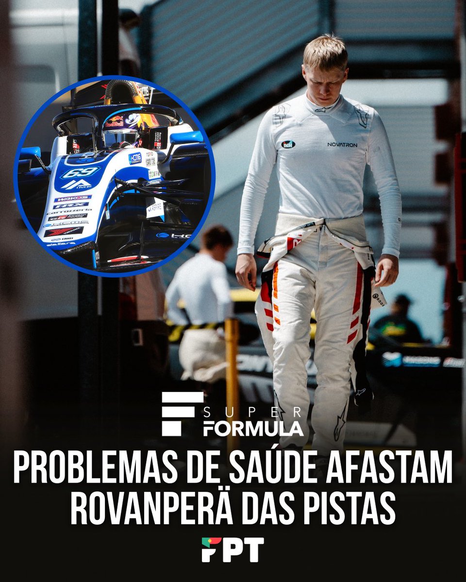 F1PToficial's tweet photo. Kalle Rovanperä não vai poder estrear-se na Super Fórmula em 2026.
O piloto finlandês tem enfrentado problemas de saúde que afetam o equilíbrio e a visão, incluindo episódios de vertigem que já o condicionaram em testes e que se agravaram nos últimos meses.
#F1 #SFormula #KR69 https://t.co/9lD4GvgDDo