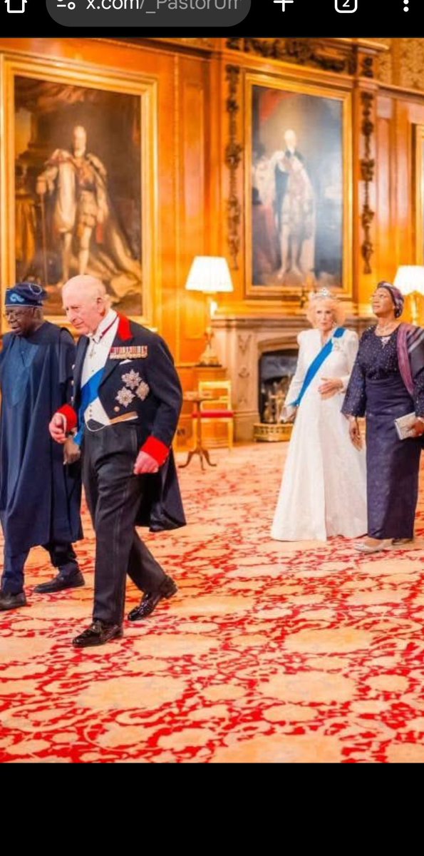 RespectAloysius's tweet photo. Tinubu’s wife stepping into that royal edifice like 👀🔥wow! 
"we are playing in Nigeria"

The elegance. The history. The power in that room.
And then it hits you... 
This is what global presence looks like. https://t.co/VNsE9iRqHP