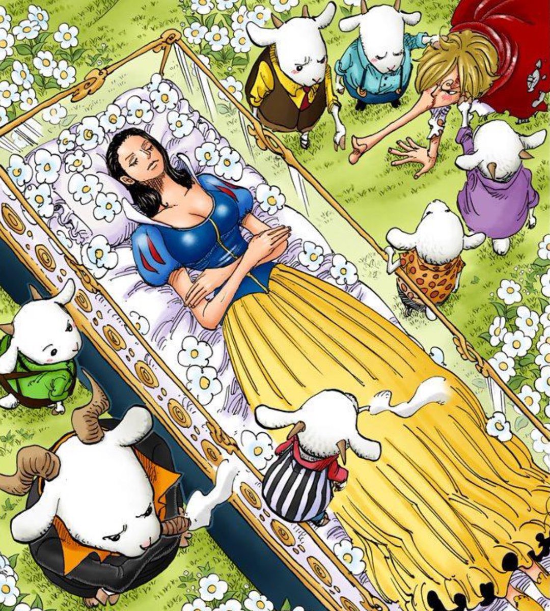 oda making robin and nami disney princesses >>