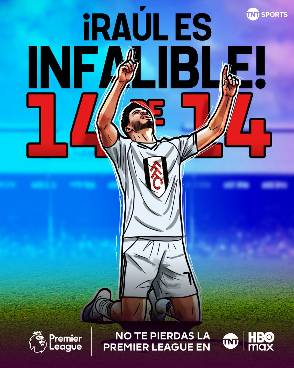 ¡Lo de Raúl Jiménez desde el manchón penal es una locura! 🤯

Con dedicatoria incluida a su padre, el delantero mexicano marcó su pena máxima 1️⃣4️⃣ en 1️⃣4️⃣ intentos desde su llegada a #LaPremierEnHBOMax.

📲 <a href="/StreamMaxLA/">HBO Max Latinoamérica</a>: bit.ly/4fYZ4aQ

#TNTSportsEnHBOMax