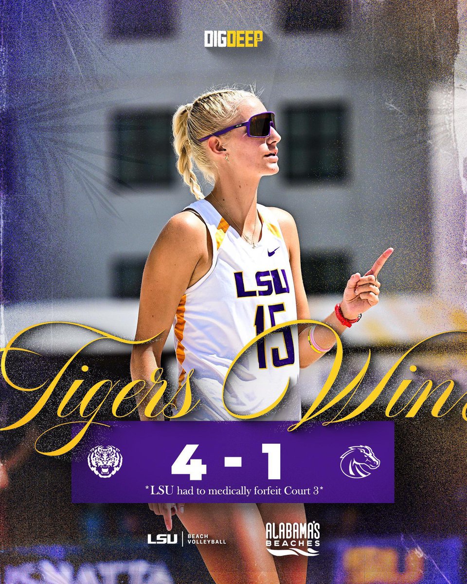 LSU Beach Volleyball tweet media