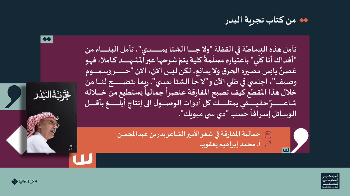 المختبر السعودي للنقد tweet media