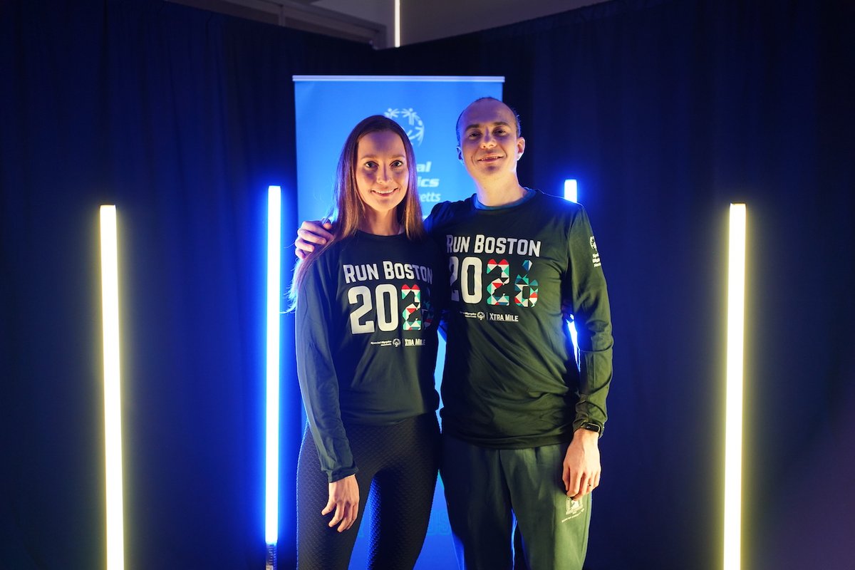 SpOlympicsMA's tweet photo. From high school to the start line of the #BostonMarathon ๐ Albert & Jessica Crooker have chased this dream for YEARSโthrough injuries, careers, and family lifeโnever letting go of running Boston side by side.
Read more: https://t.co/yKfo63GAkb
#RunBoston #CharityRunner https://t.co/b3ofyji47g
