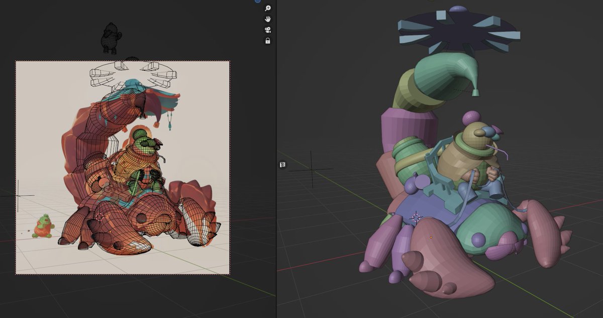 JustinTPhillips's tweet photo. Cooking up a new model this month. #WIPㅤㅤㅤ #zbrush #blender #3dart  based on an illustration by Nicholas Kole I found on Artstation.  Been a big fan of blocking out with a fixed camera before sculpting to get things right. https://t.co/5jnpAcIjhX