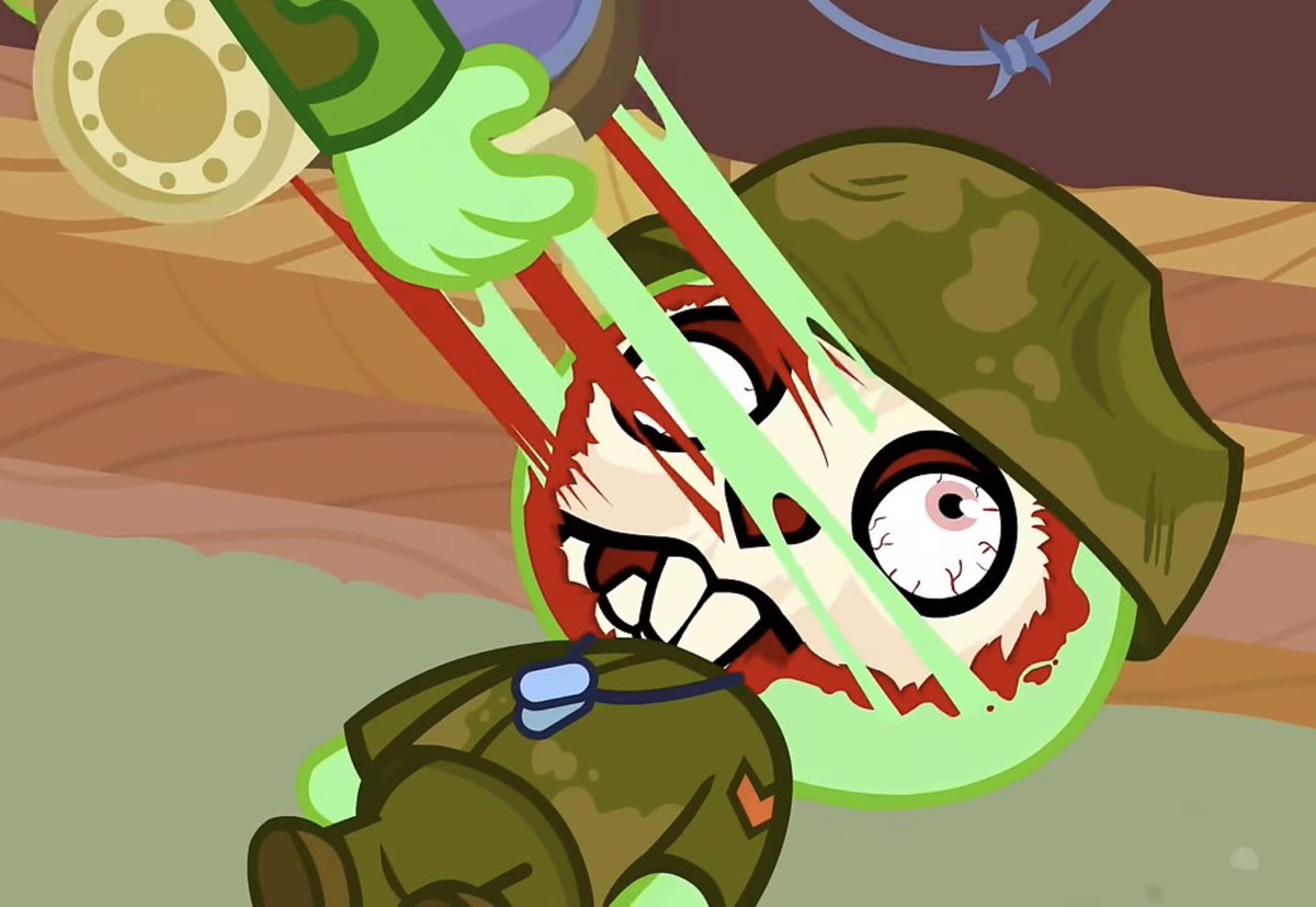 linhhho375's tweet photo. #happytreefriends 
#flippy 
Ep: In Over Your Hedge https://t.co/l3ACzjlWTj