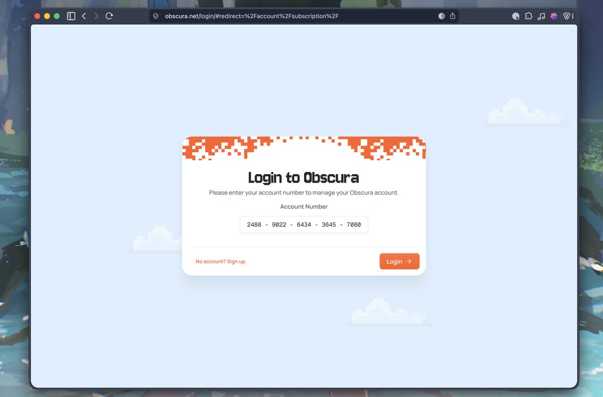 Obscura: The Privacy-first VPN tweet media