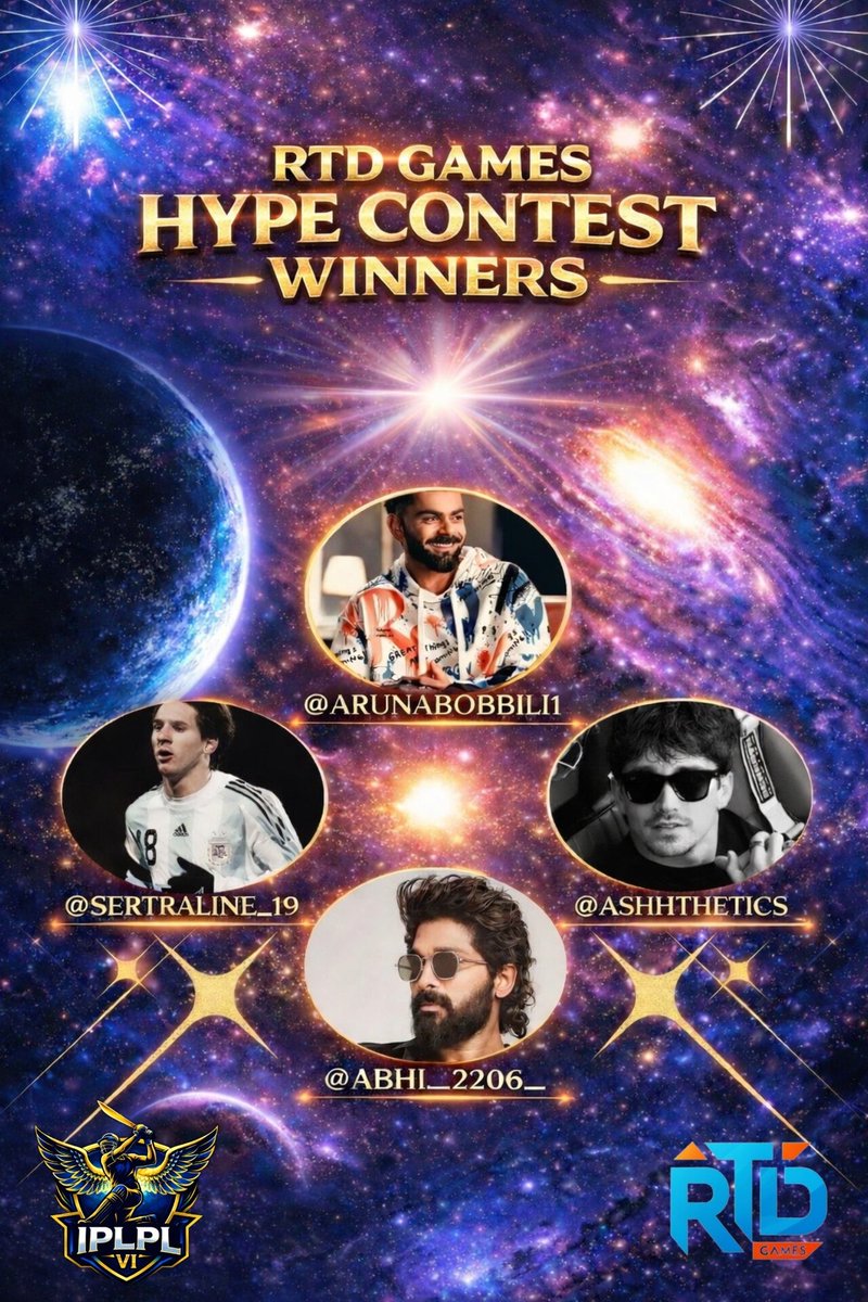 Congratulations to The Hype Contest Winners for getting Free Entry in #IPLPL MULTIVERSE ERA.