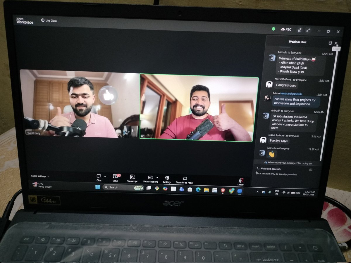 AnujRaghav_g's tweet photo. In Today's  class we  explored:
• NestJS &amp; Spring Boot structure
• Clean folder architecture
• DTOs for better data handling
• Runtime validation using Joi
@Hiteshdotcom 
@piyushgarg_dev 
@nirudhuuu 
@yntpdotme 
@ChaiCodeHQ 
#chaicode #webdevcohort https://t.co/xDjjSugUSE