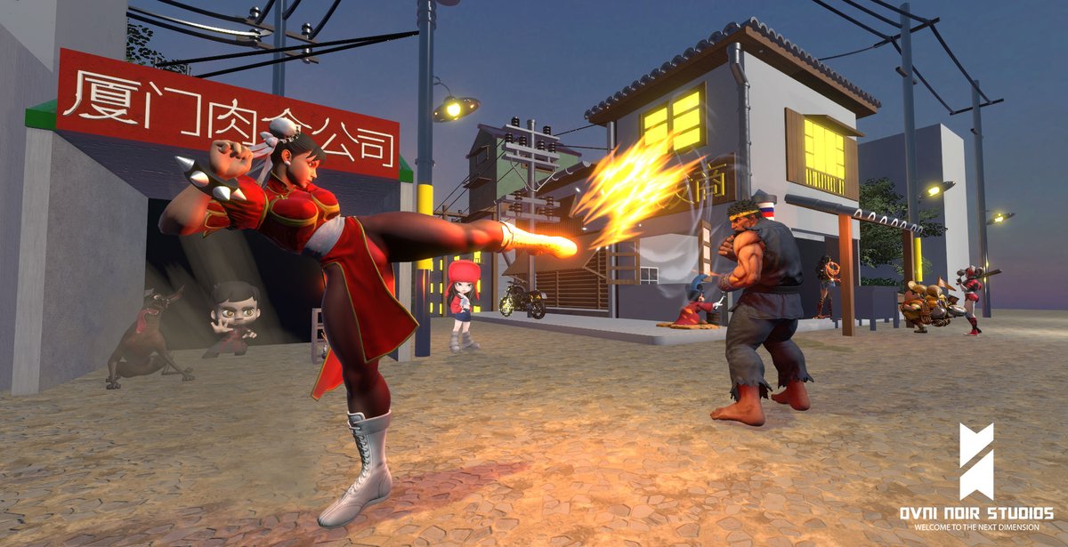 ovninoir's tweet photo. Shanghai Alley Chun-Li's stage, reimagined. 🌧️🥋
Lives on VEVEVERSE.
Would you cop this as a VeVe collectible? 🔥
#VeVe #VeVeVerse #StreetFighter6 #ChunLi #Capcom #NFTCollector #VeVeFam #DigitalCollectibles #SF6 #Ryu #ovninoir #ons #ovninoirstudios https://t.co/i7cRn7PzfG