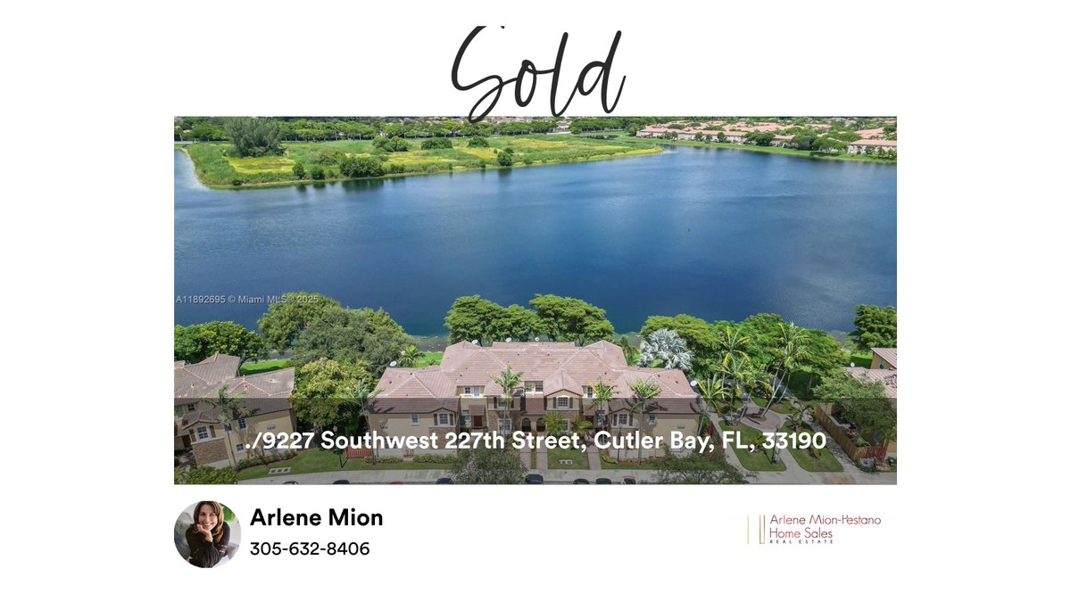 mrspestano's tweet photo. 🛌 3 🛀 3
📍 ./9227 Southwest 227th Street, Cutler Bay, FL, 33190

My latest sale on RateMyAgent

#realestate #sold #justclosed #arlenehomesales 
https://t.co/IidrYkLiMF https://t.co/NbaA1yUsSn