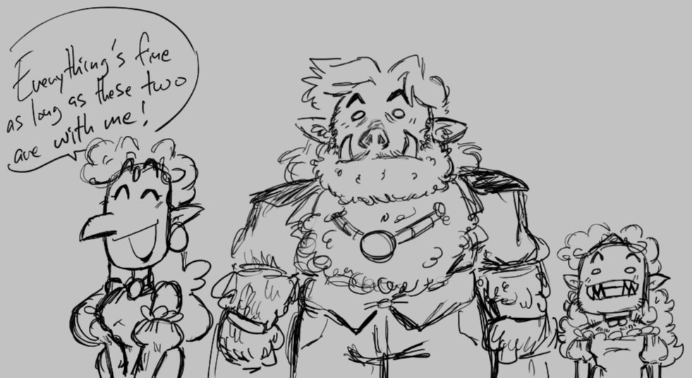 I decided to tweak Leodore's beastly look and tbh he looks so much better with a pig snout