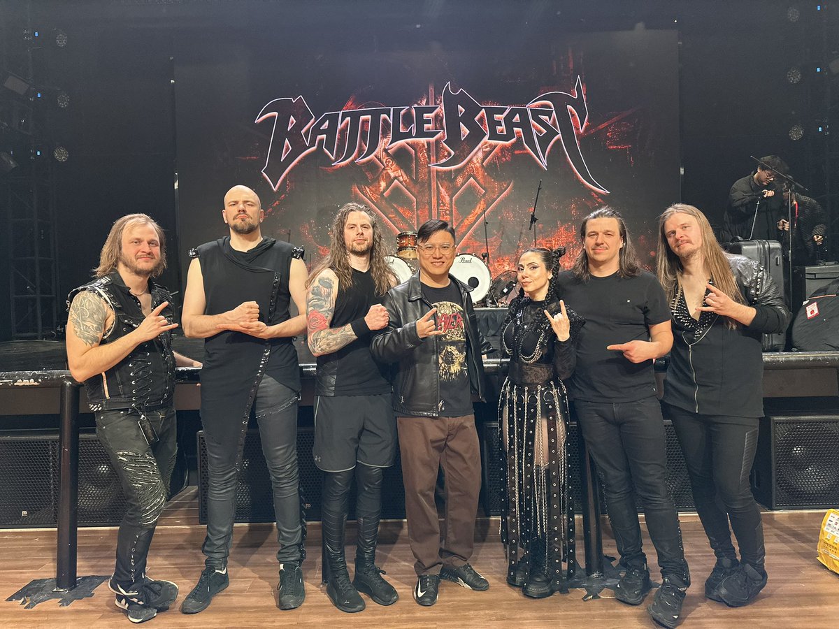 XiaoGe0724's tweet photo. Battle Beast The Far East &amp; Down Under Tour 2026 in Beijing

Warm-up band:梦灵 https://t.co/xZJfS1lvwC