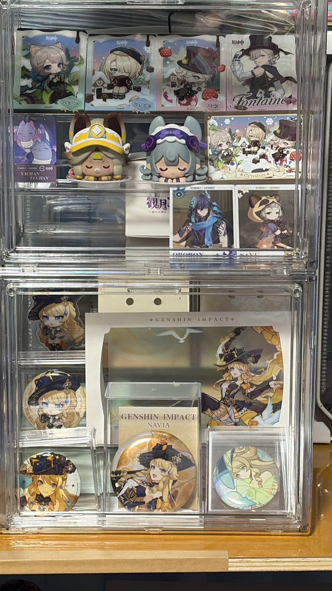 原神の推しと、原神コラボグッズ(手に入った物)を飾ってみた ファミマ