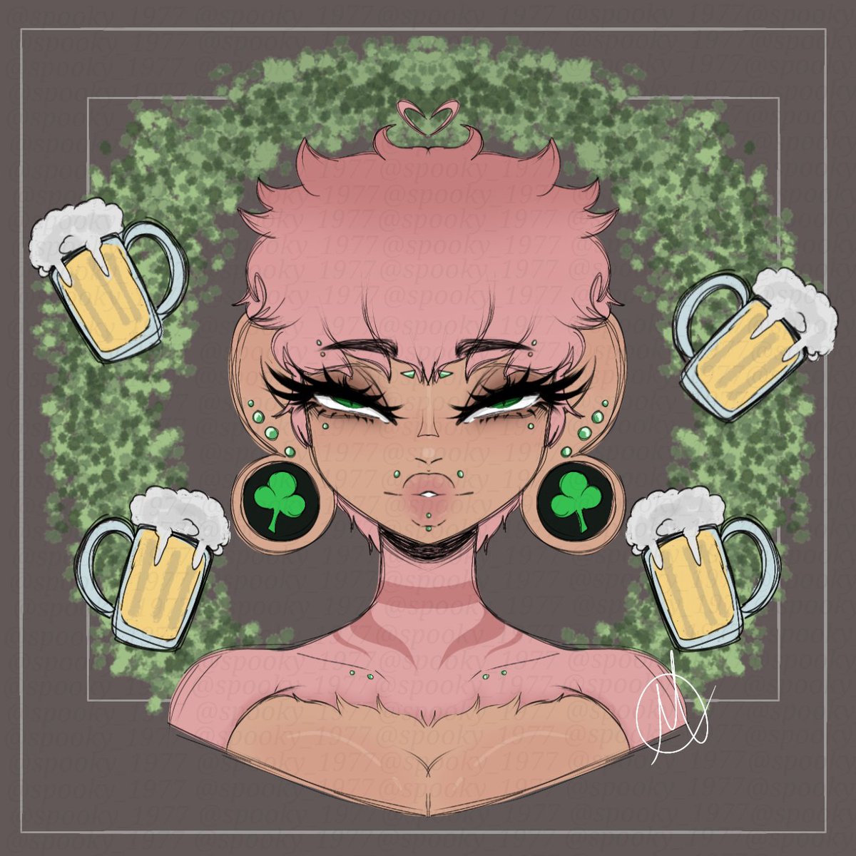 Late Saint Patrick's Day sketch 
Art by me