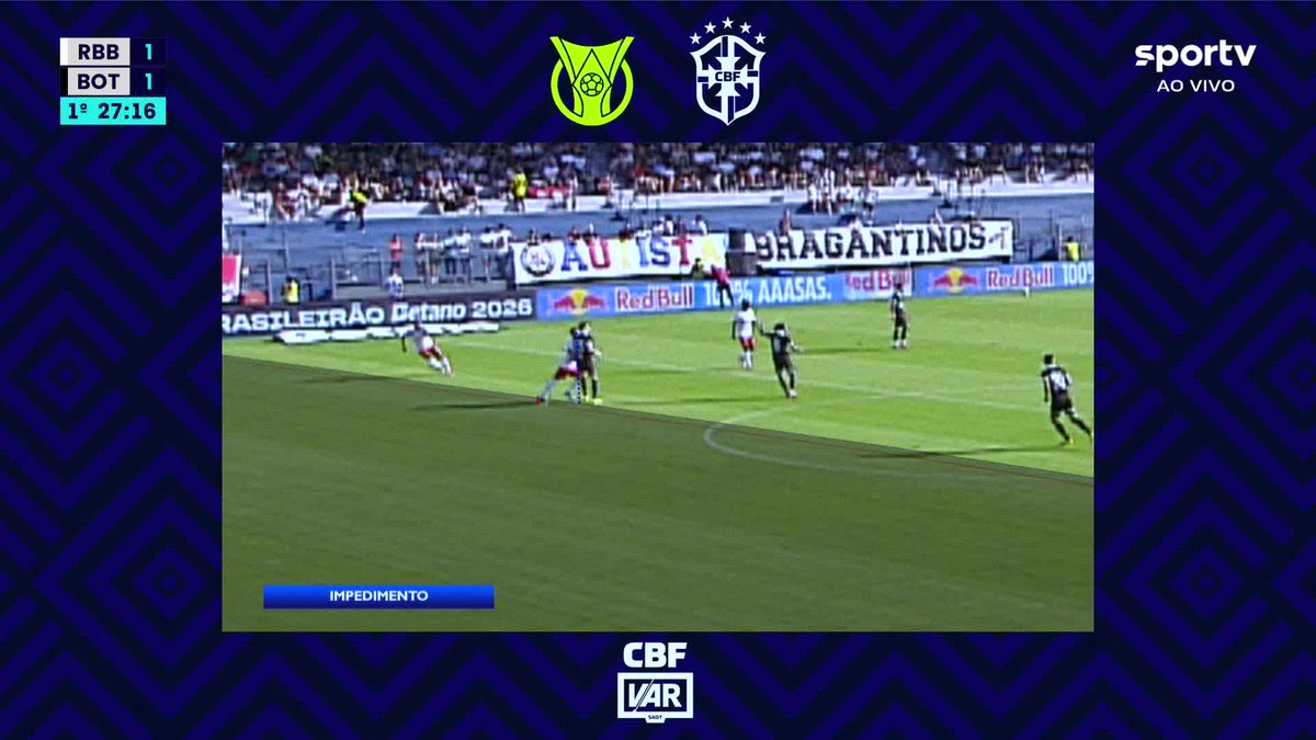 CentralDoBrega's tweet photo. o VAR marcou esse IMPEDIMENTO no gol do Bragantino

o Lucas Barbosa CLARAMENTE não estava impedido 

a única explicação possível foi o jogador que estava impedido ter atrapalhado o zagueiro no lance

que loucura https://t.co/oUytMElQBQ