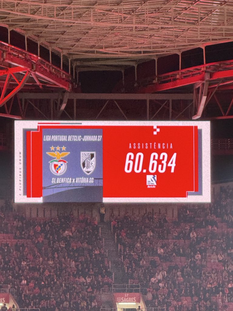 Espectadores hoje na Luz 🔴⚪️🦅