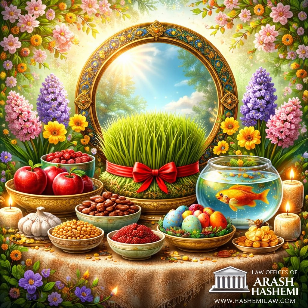 Happy Norooz! 🌸

Wishing you and your loved ones a year filled with renewal, prosperity, and new beginnings. May this season bring happiness, success, and good fortune to all.

#Norooz #Spring #BetterCallHash #HashemiLaw #Norouz