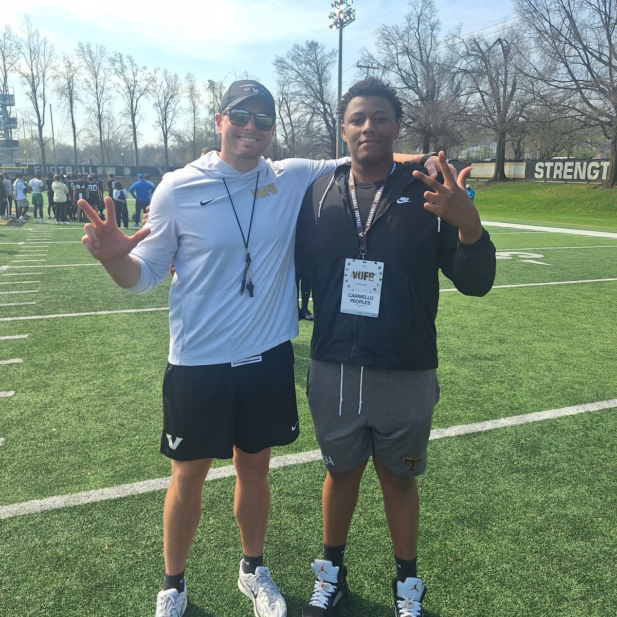 CarmelloP54's tweet photo. Got a real look at Vanderbilt today… the standard is the standard. Respect it. Appreciate the opportunity to get down here #AnchorDown ⚓️
@Coach_Lea @FBCoachK
@Coach_Nady @JMLampley75
@CoachBobShoop @NickyV05
@Kendall_Lawson3 @DanielGreenVU
@VandyFootball @TimBeckFB https://t.co/a6FdqEmfcZ