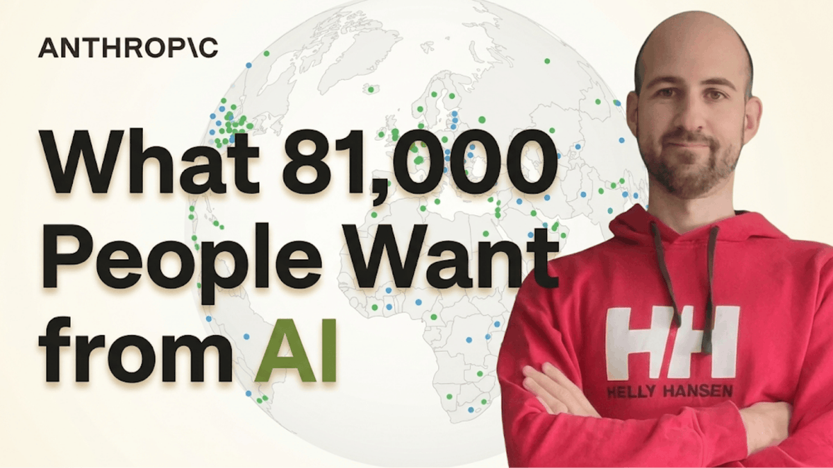 Leex279's tweet photo. The people who benefit most from AI are the same people most worried about it.                                                                                                          
                                                                                                                                                                                           @AnthropicAI interviewed 81,000 people across 159 countries. 
The #1 fear isn't job loss — it's unreliability.                                                                                                                                                                                                                                                                        

67% net positive. But the average person holds 2.3 distinct concerns simultaneously.

We broke down every finding 👇