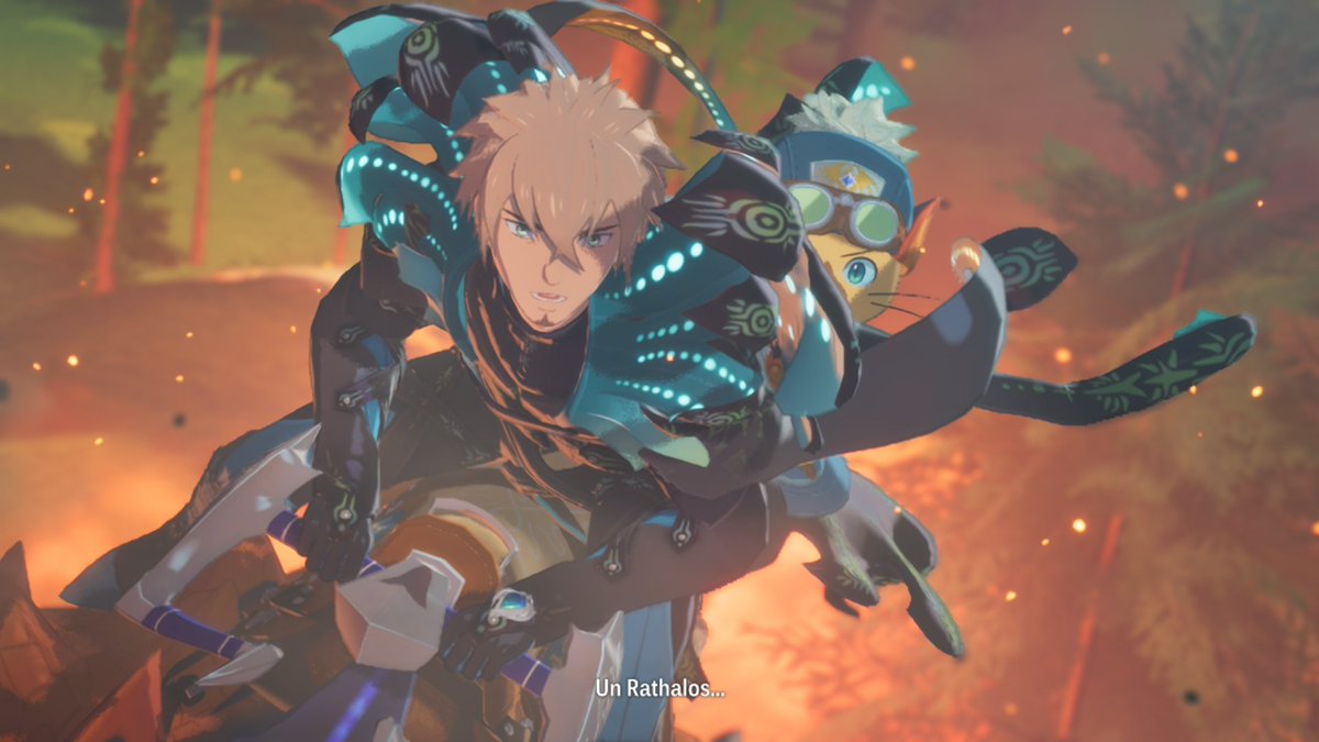 Estoy jugando Monster Hunter Stories 3 y me encanta como se ve este juego. Al personaje que me cree le queda genial está armadura que he conseguido 😍