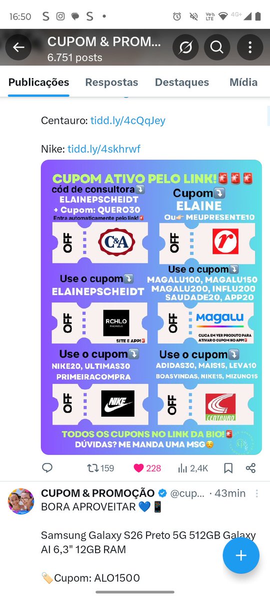smanureis's tweet photo. @cupomdalaine Participando https://t.co/RSHASVM9jV