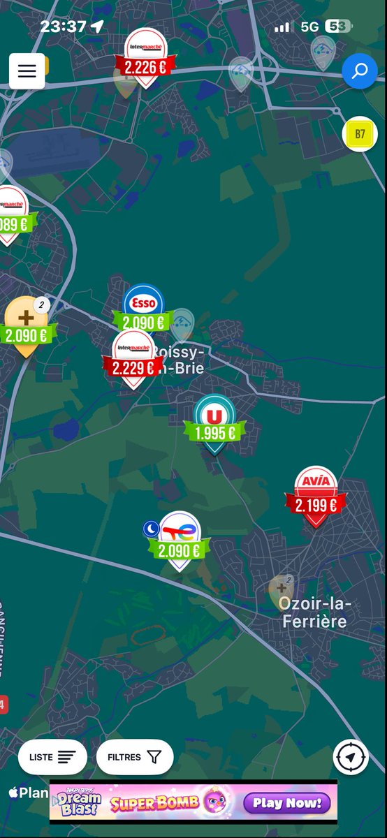 LUMAXSAMA's tweet photo. @G_deVarenne La dernière station en dessous 2 euros https://t.co/EFjnI8DYUb
